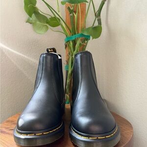 Dr. Martens Black Leather Ankle Boots
